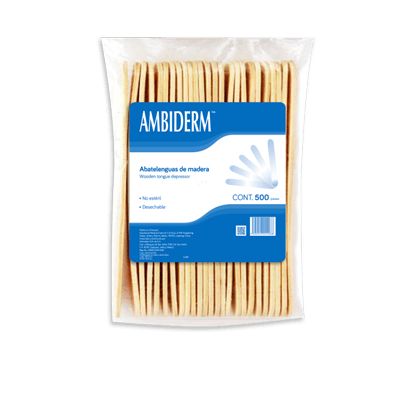 Abatelenguas de Madera (Caja x 500)