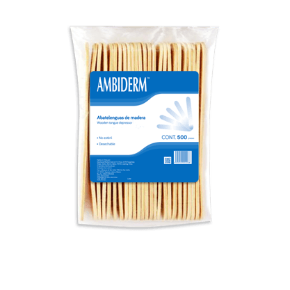 Abatelenguas de Madera (Caja x 500)