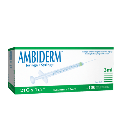 Jeringa 3 ml con Aguja 21G - Imagen 1
