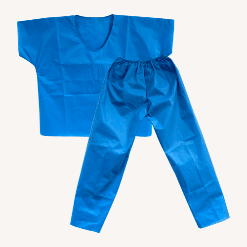 Uniforme Quirurgico Desechable de Paciente 3 Piezas