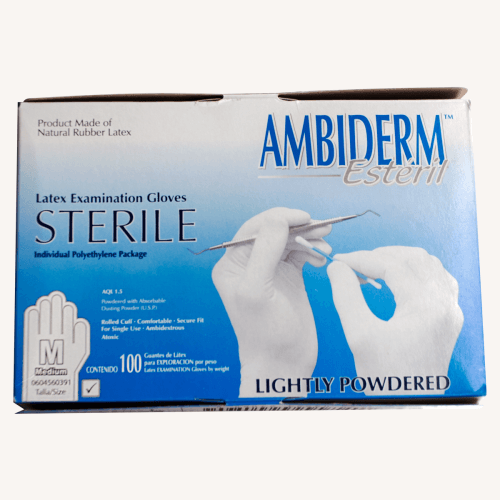 Guantes de Látex Estériles Talla MEDIANA - Imagen 1