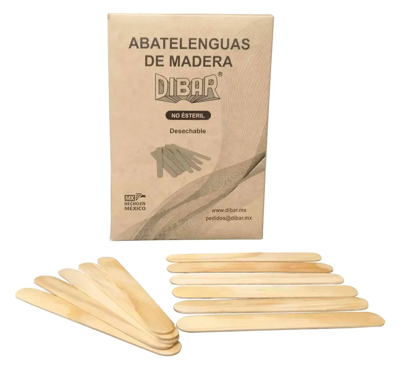 Abatelenguas de Madera Desechable NACIONAL