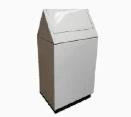 Recipiente para Basura Metálico Rectangular - Imagen 1
