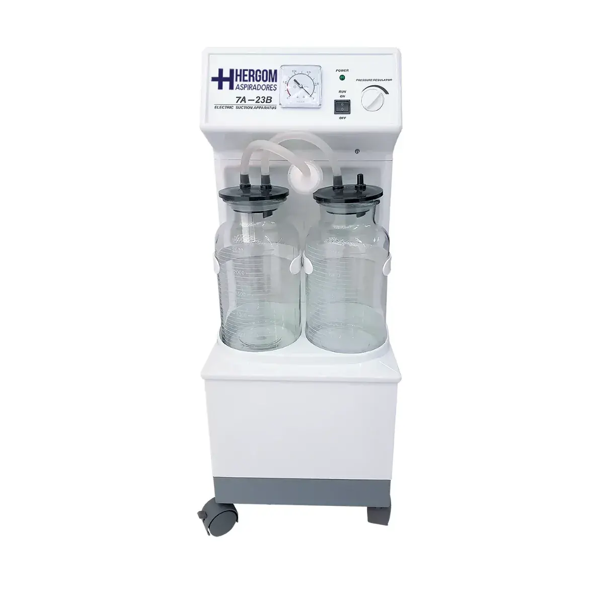 Aspirador Quirúrgico de Flemas y Secreciones 20 L/min 7A-23B | Hergom