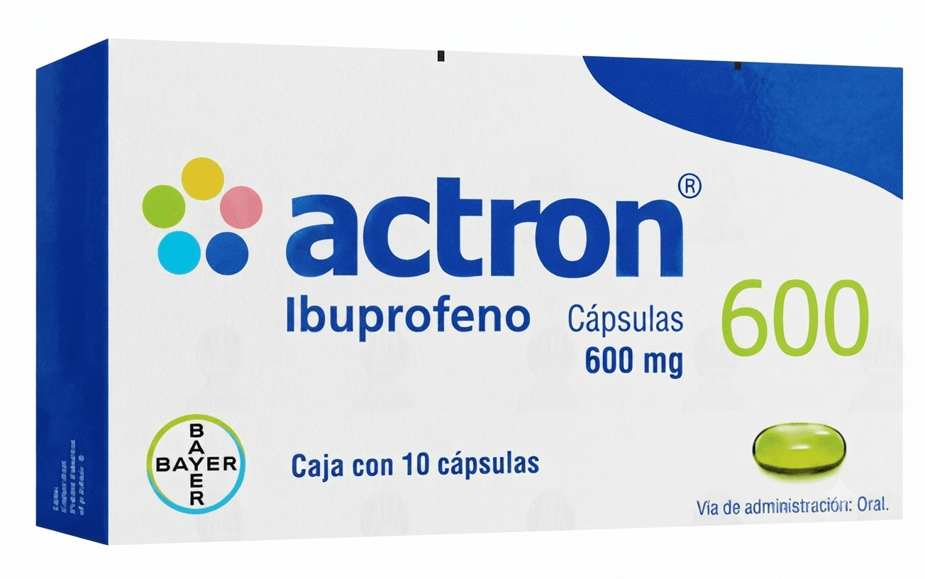 Actron® 600 mg Cápsulas C/10 (Ibuprofeno)